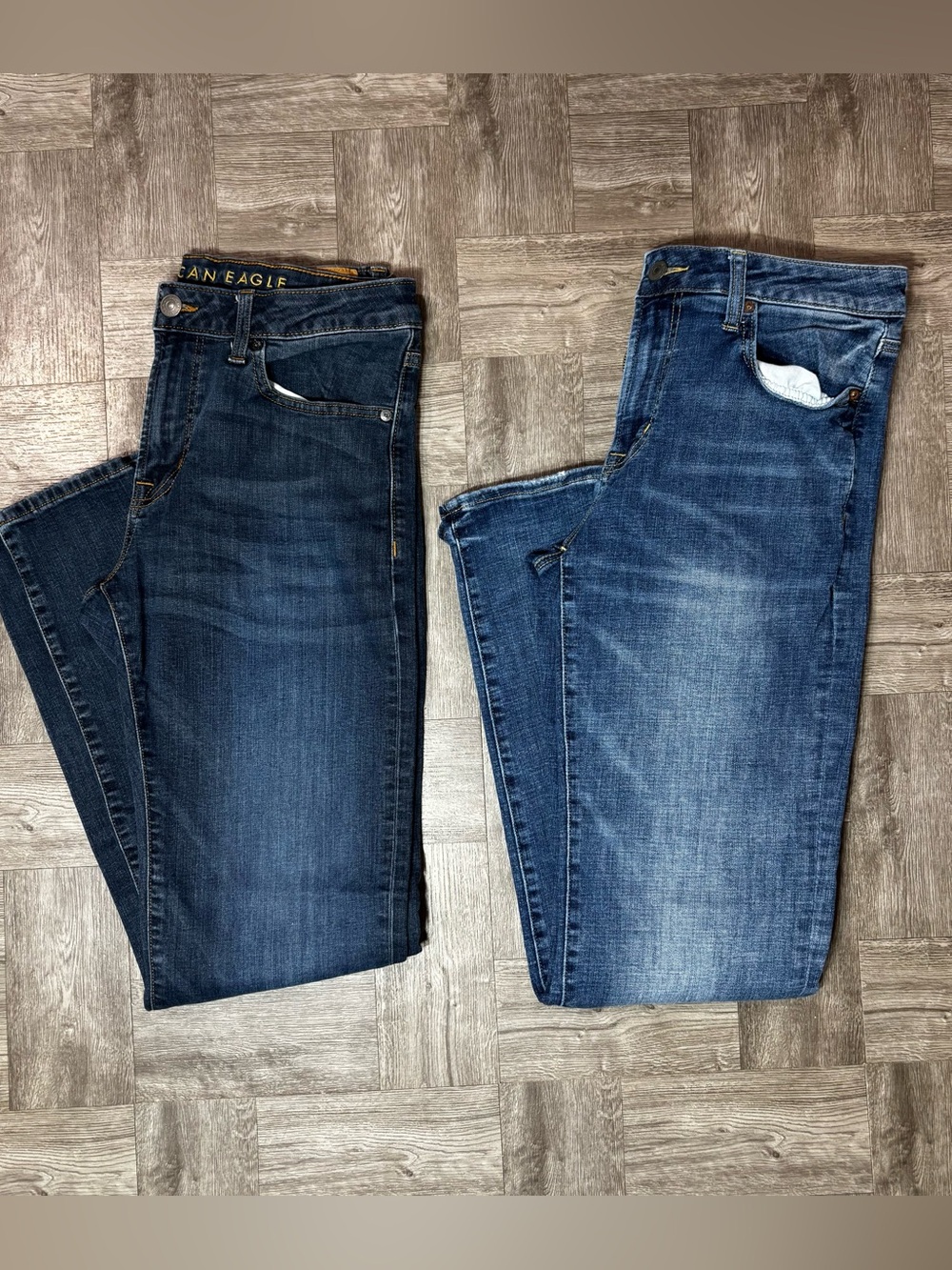 Men’s American Eagle Original Straight Jeans Size 32x34 Bundle Of 2
